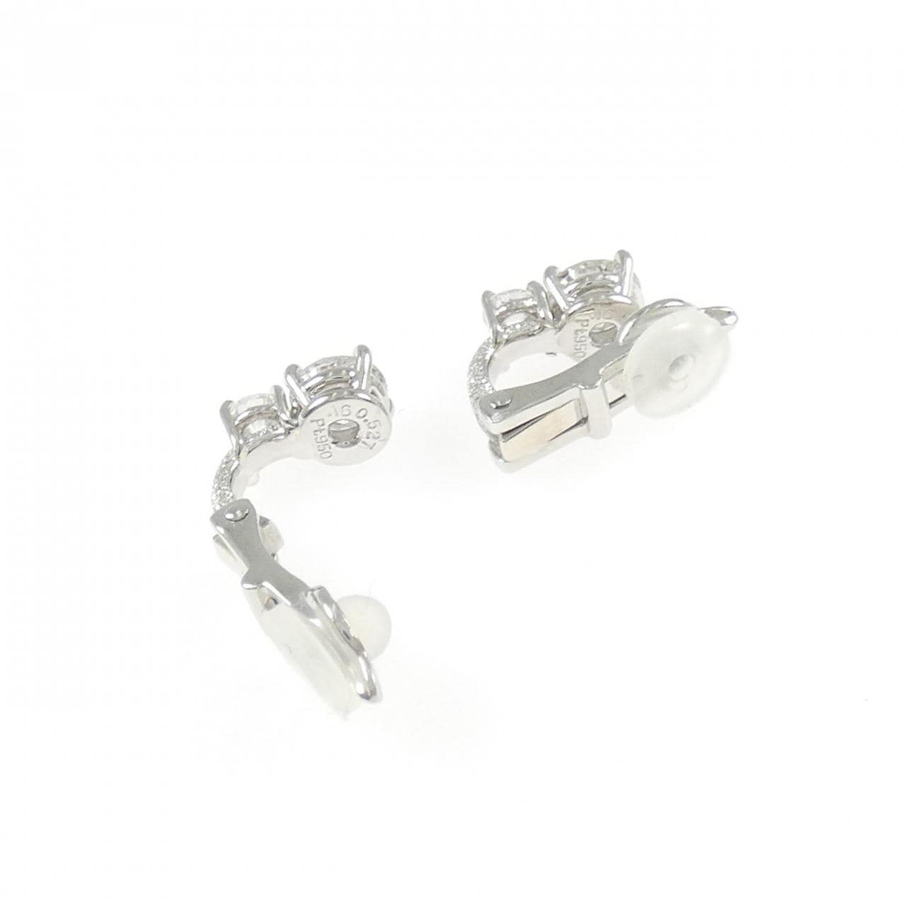 PT950 ダイヤモンド イヤリング 1.070CT