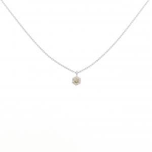 PT900/PT850 ソリティア ダイヤモンド ネックレス 0.10CT