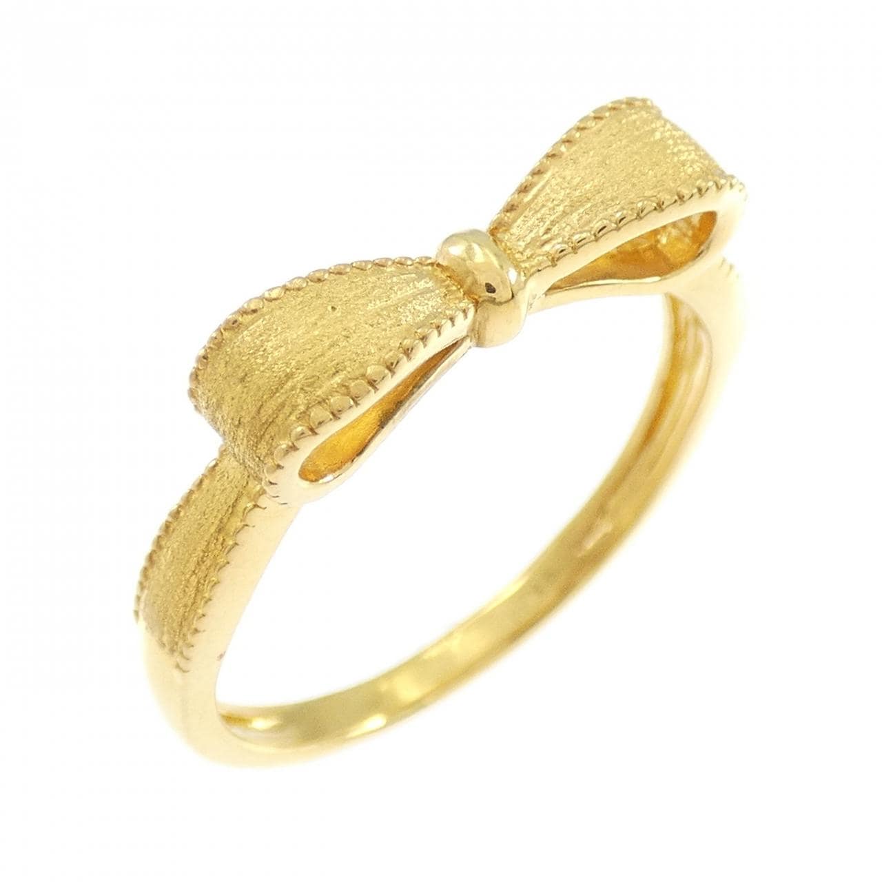 ジーエスティービー K24YG リボン リング