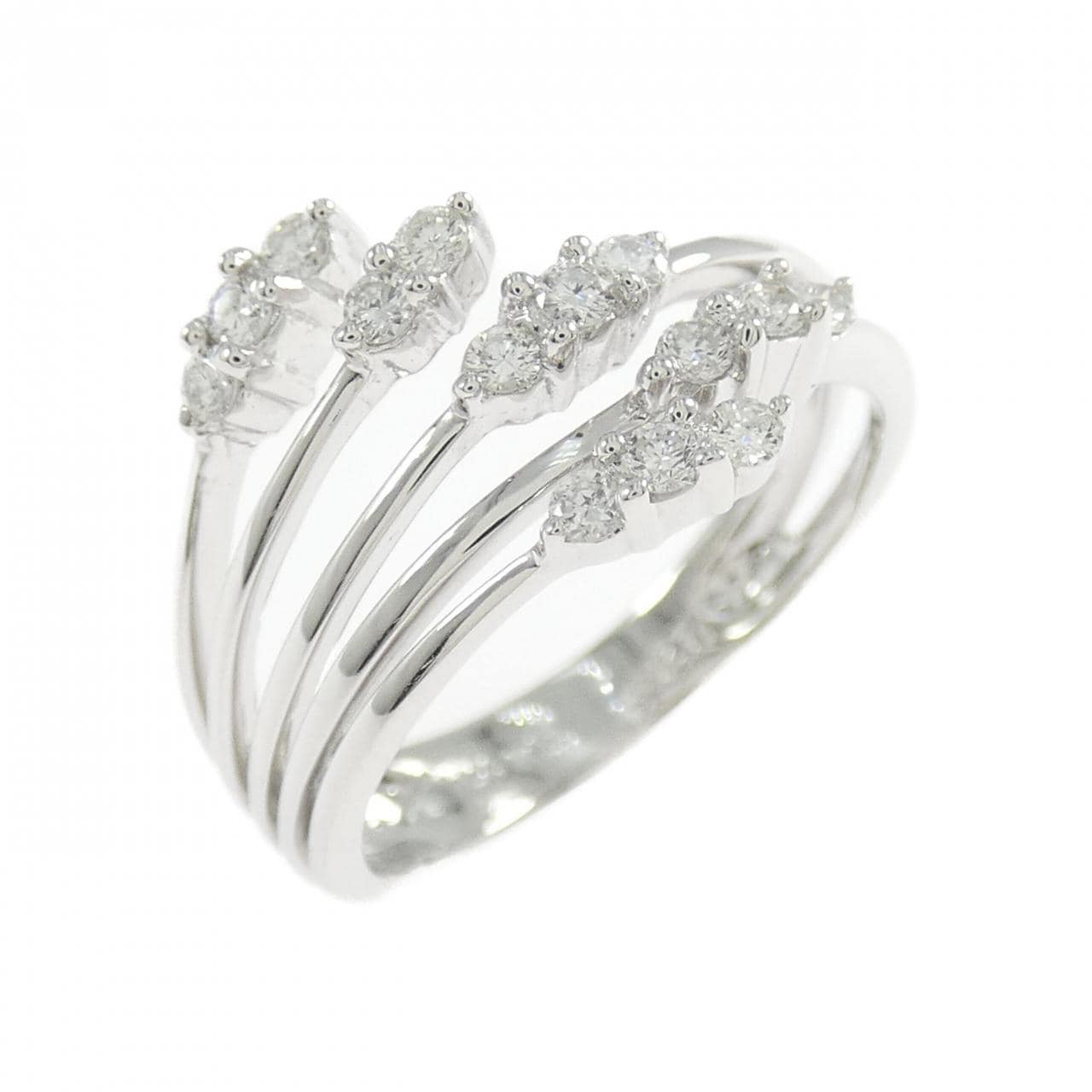 K18WG ダイヤモンド リング 0.27CT