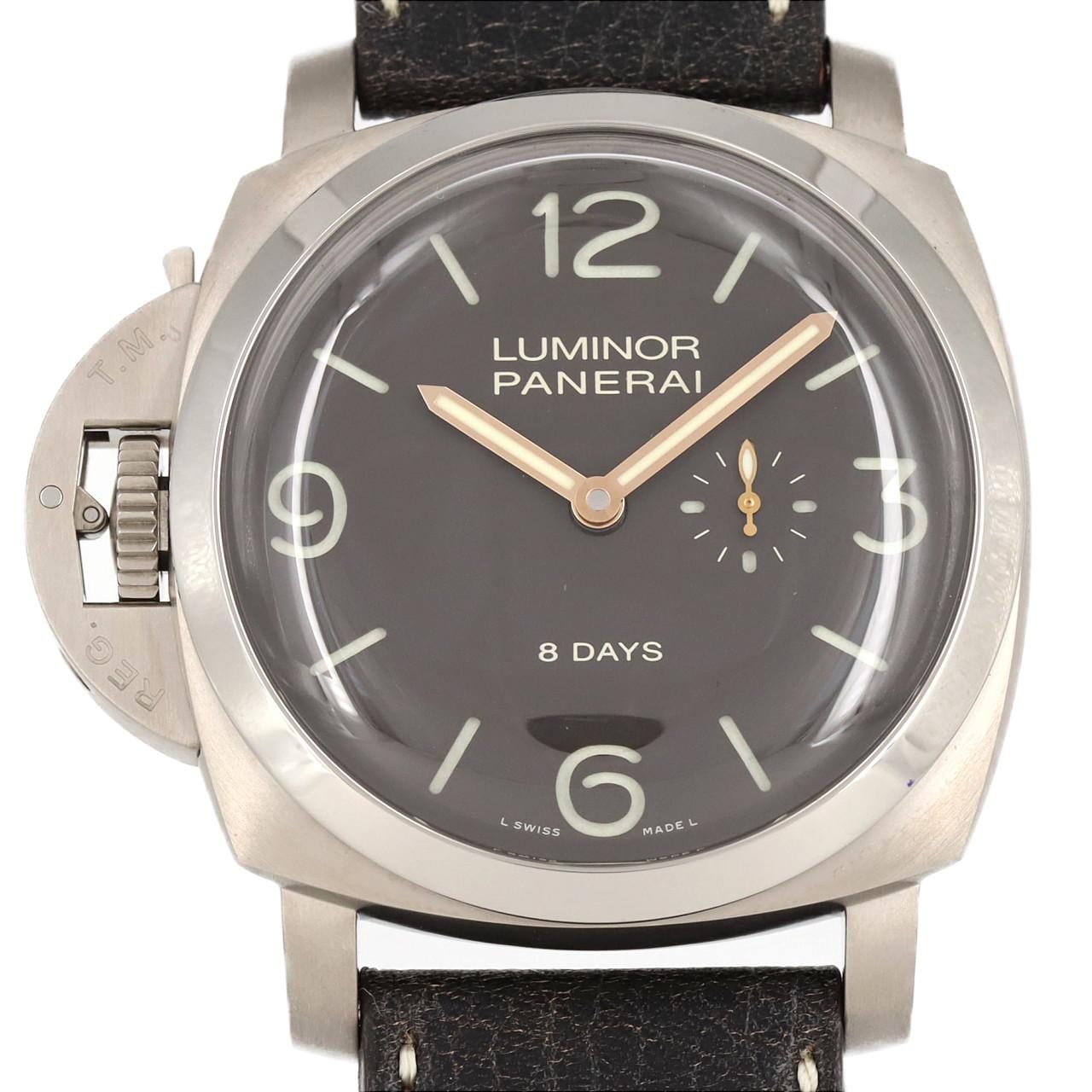 パネライ ルミノール1950レフトハンド8DAYSチタニオ PAM00368 TI 手巻