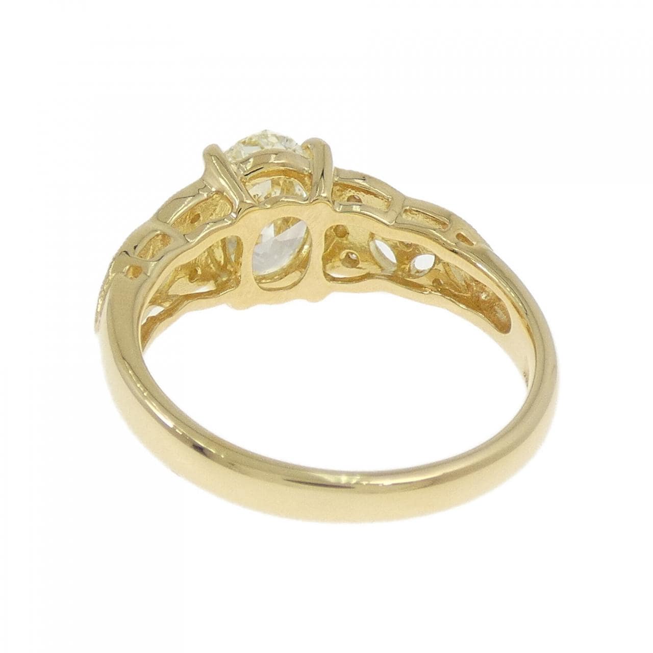 【リメイク】K18YG ダイヤモンド リング 1.70CT VLY SI1 オーバルカット