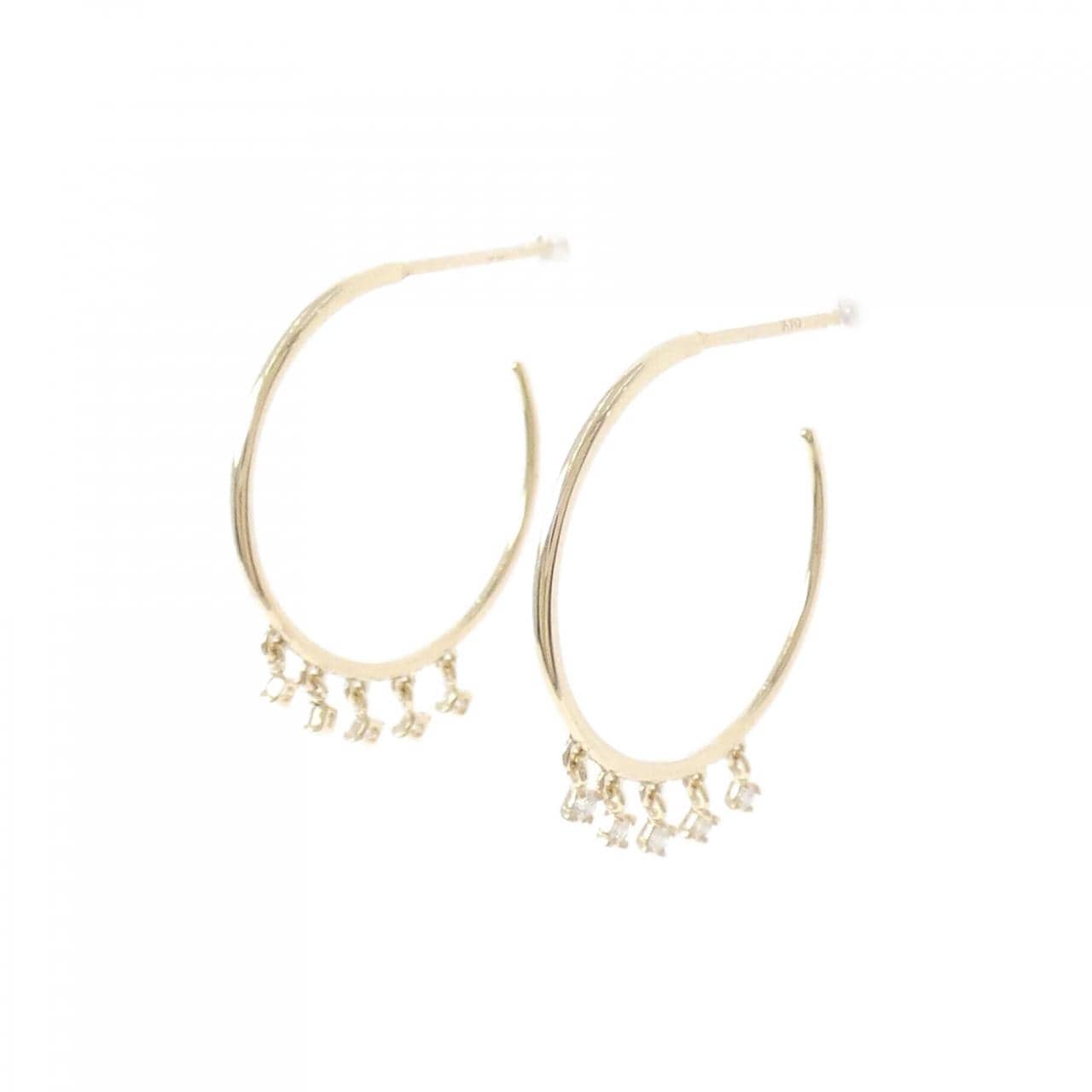 【リメイク】K10YG ダイヤモンド ピアス 0.08CT