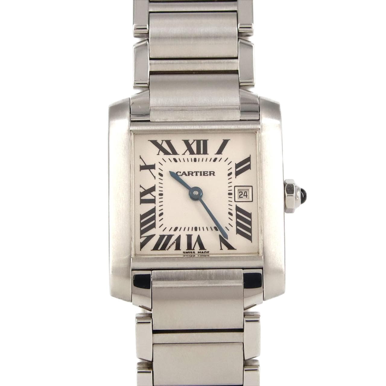 カルティエ タンクフランセーズMMデイト W51011Q3 SS クォーツ