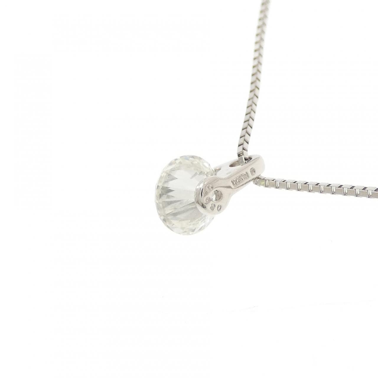 PT900/PT850 ソリティア ダイヤモンド ネックレス 0.620CT