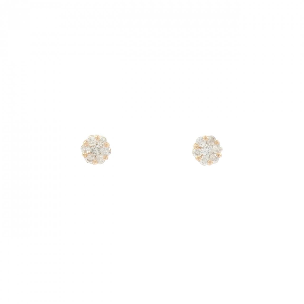 K18PG ダイヤモンド ピアス 0.20CT