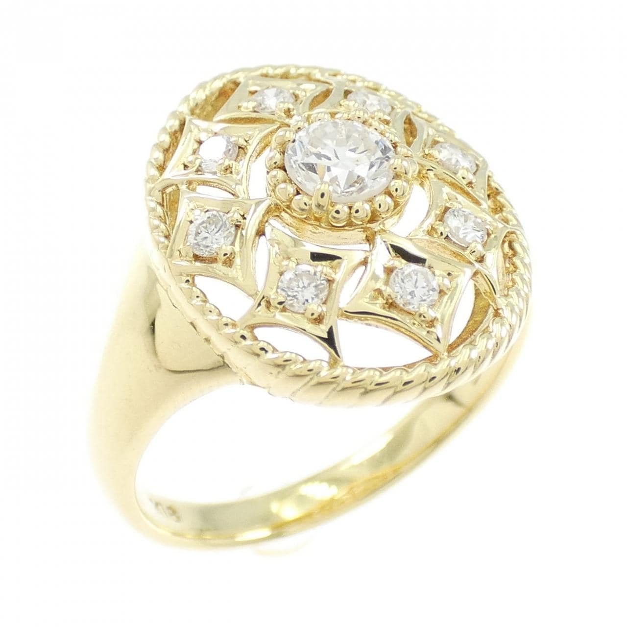K18YG ダイヤモンド リング 0.15CT