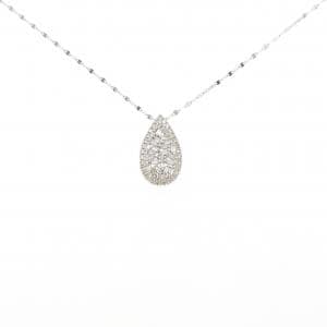 K18WG ダイヤモンド ネックレス 0.30CT