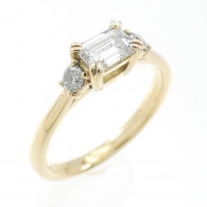 K18YG ダイヤモンド リング 0.334CT