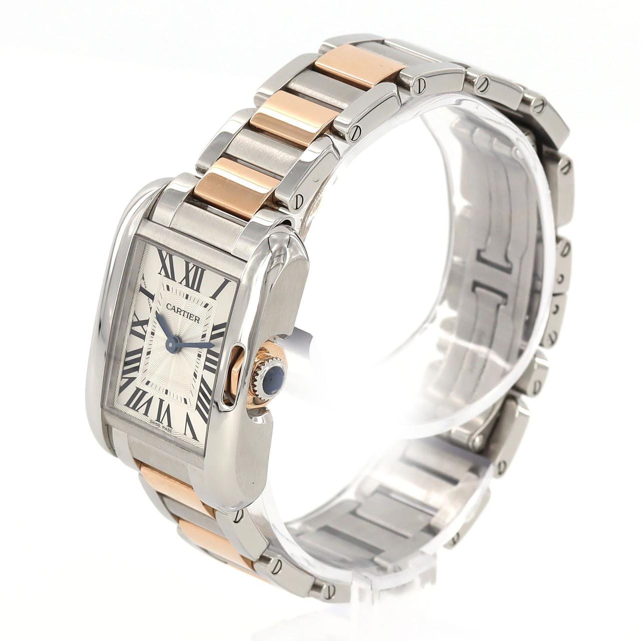 Cartier Tank Anglaise SM PG Combi W5310036 SSxPG石英