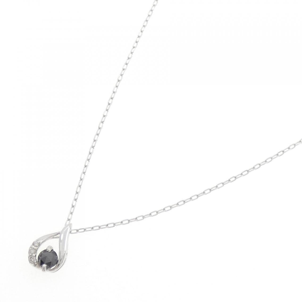 K18WG ダイヤモンド ネックレス 0.16CT