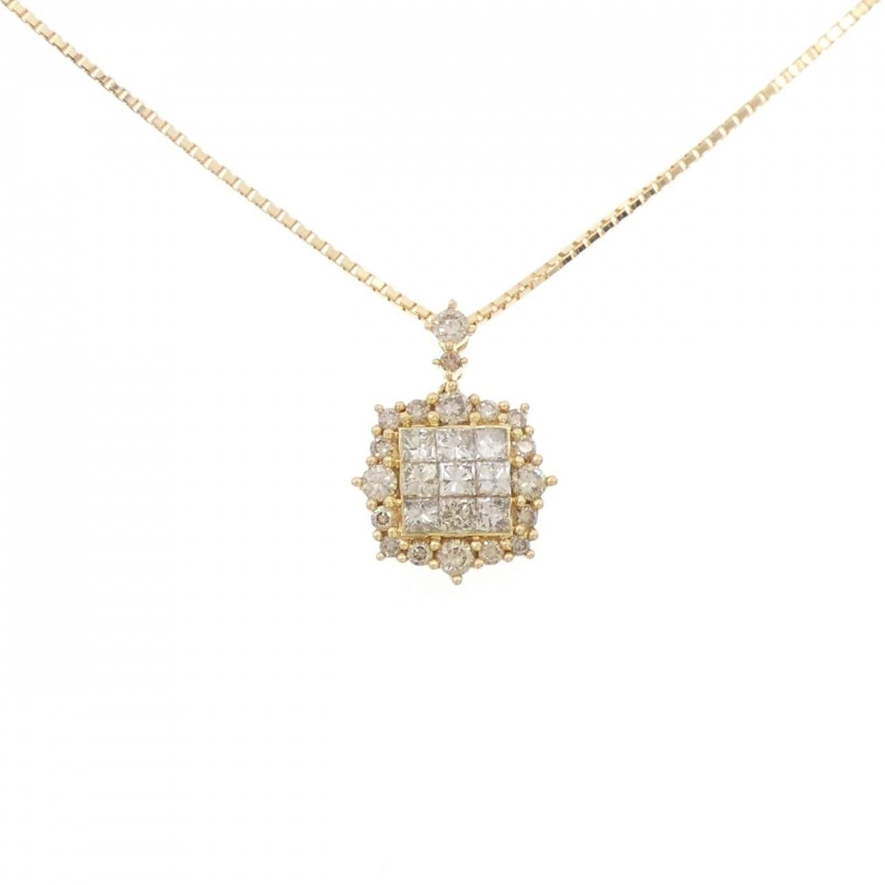 K18YG ダイヤモンド ネックレス 1.00CT