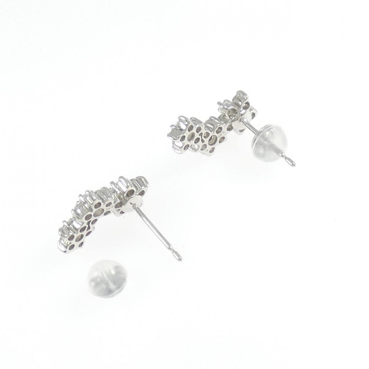 PT900 花朵鑽石耳環 0.80克拉