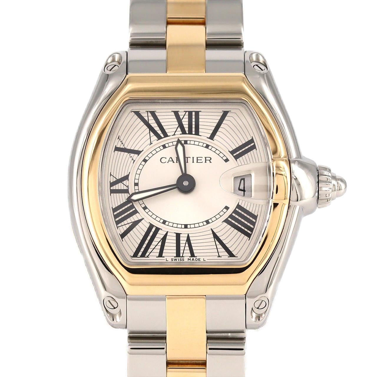 カルティエ ロードスターSM コンビ W62026Y4 SSxYG クォーツ