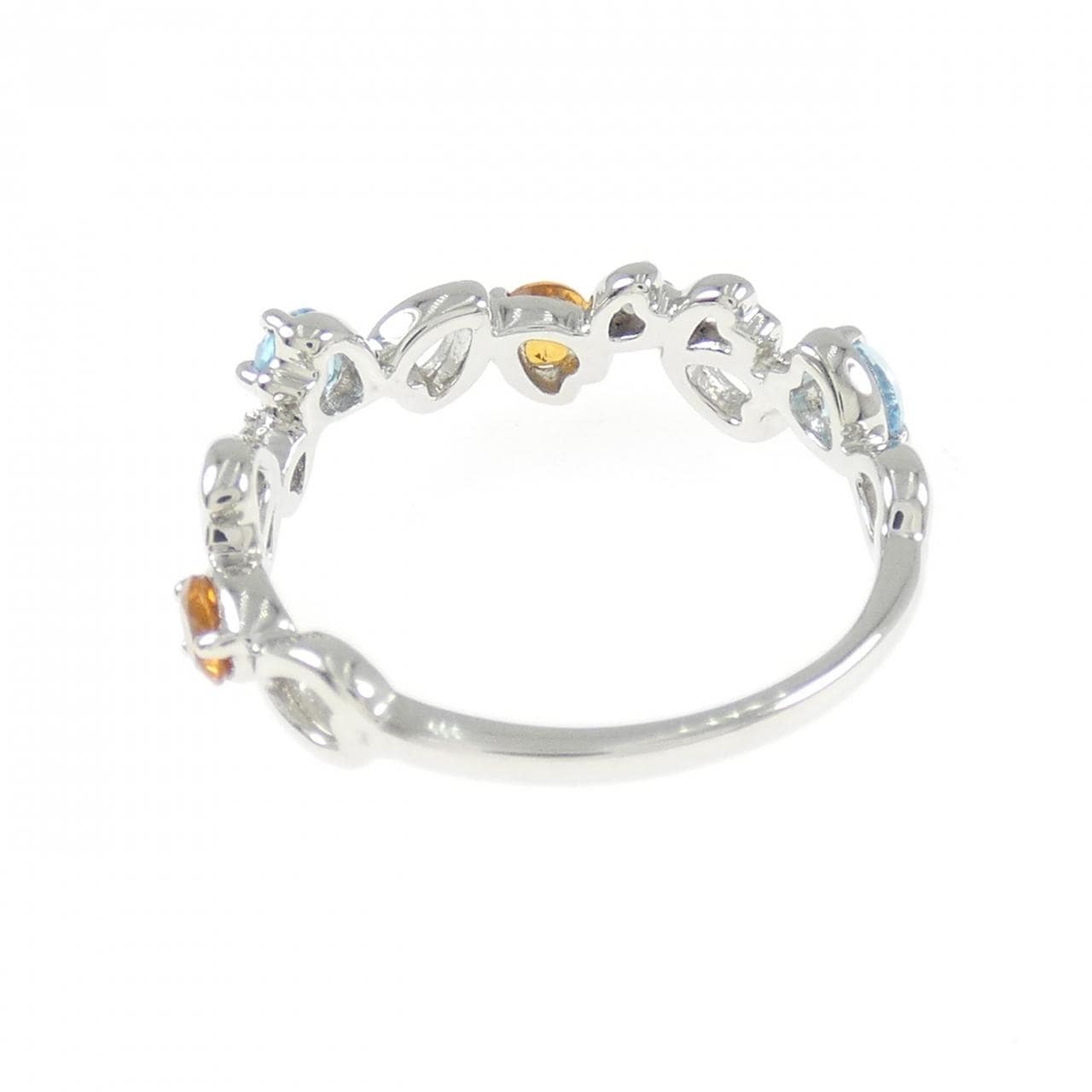 PT950 カラーストーン リング