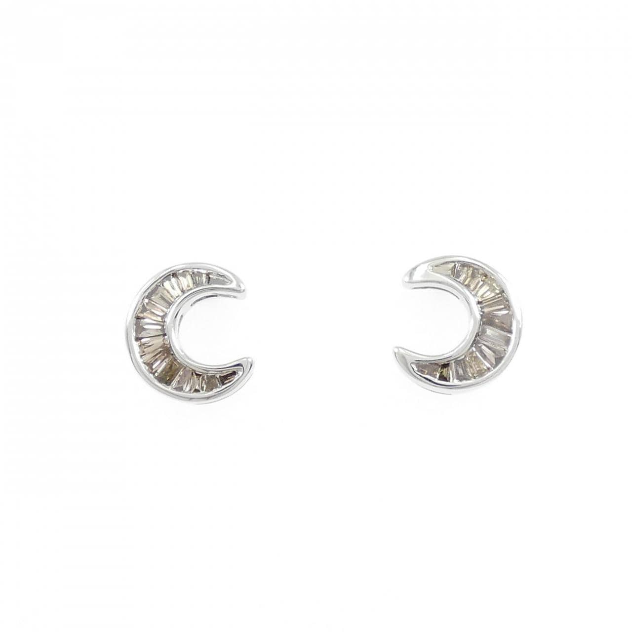 K18WG ダイヤモンド ピアス 0.30CT