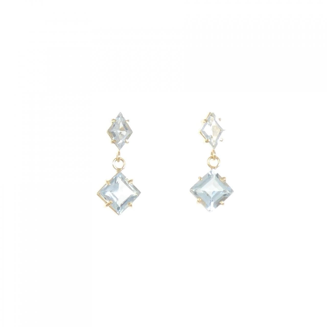 K18YG ブルートパーズ ピアス