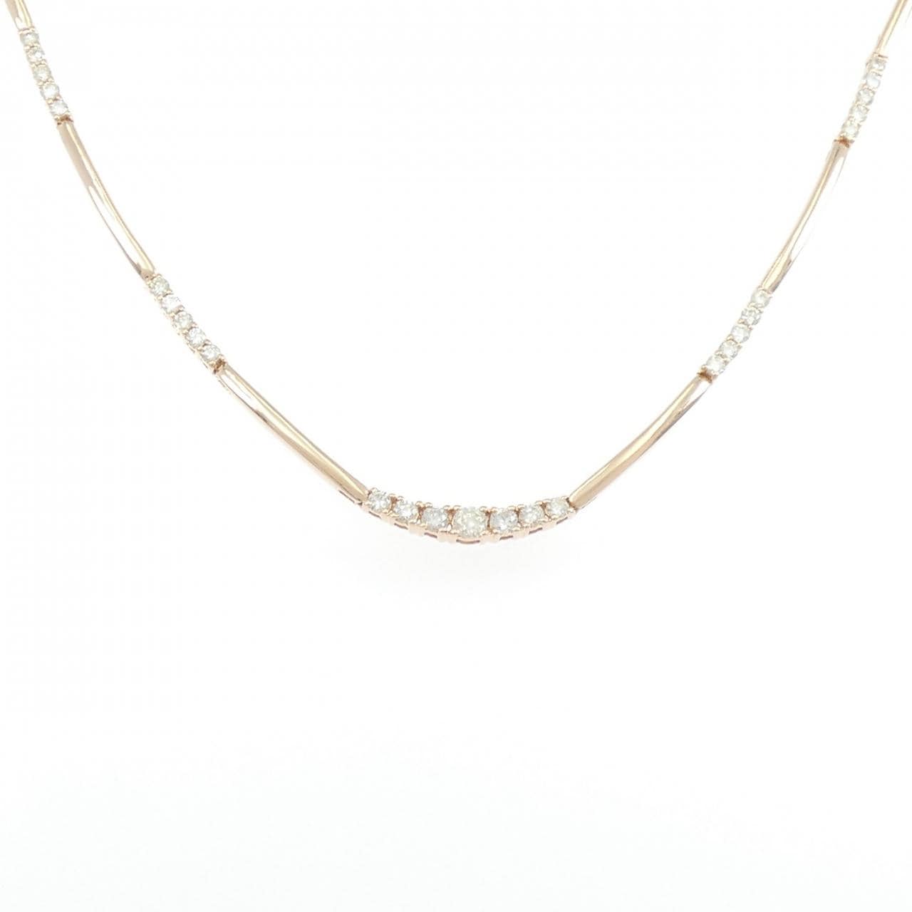 K18PG ダイヤモンド ネックレス 1.00CT