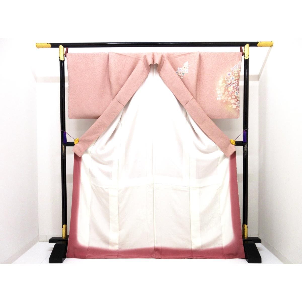 訪問着　友禅加工絞り入　ボカシ染