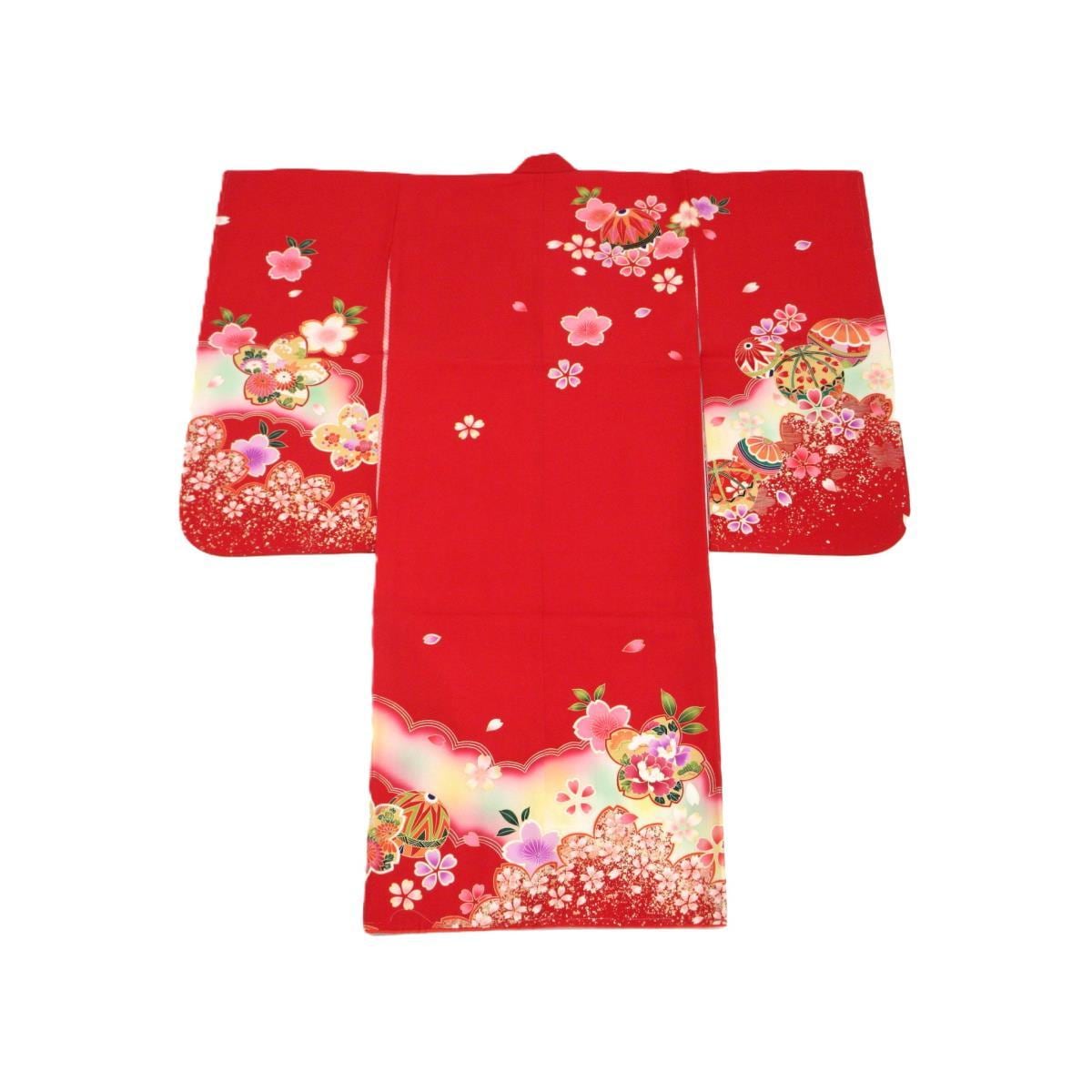 【未使用品】子供　女の子四ツ身