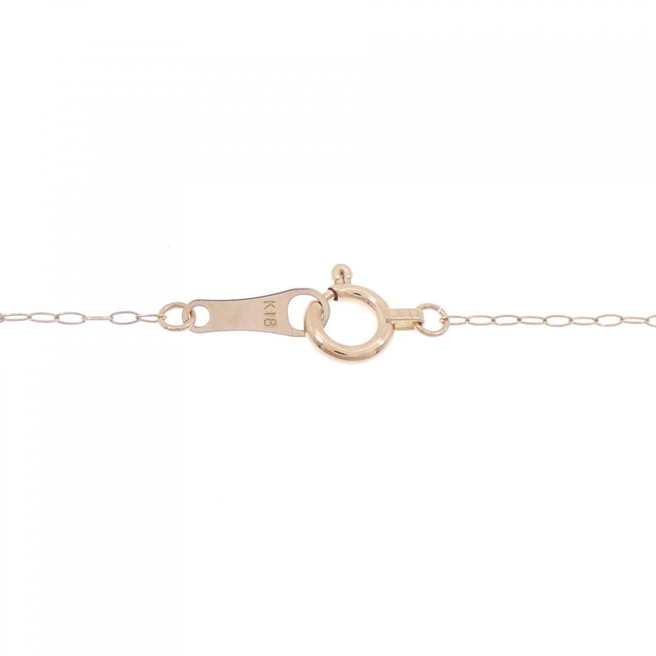 K18PG クロス ダイヤモンド ネックレス 0.30CT