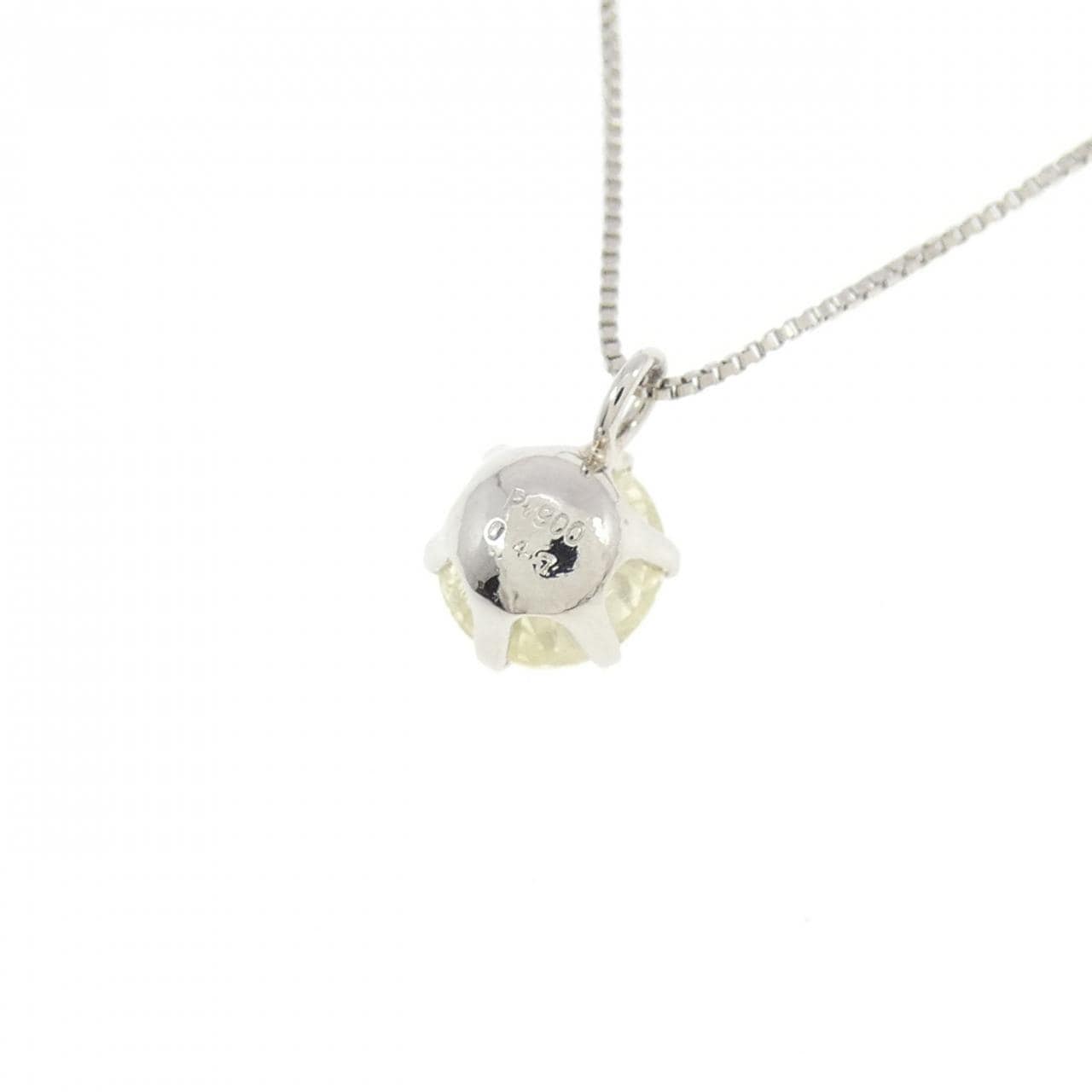 PT900/PT850 ソリティア ダイヤモンド ネックレス 0.47CT