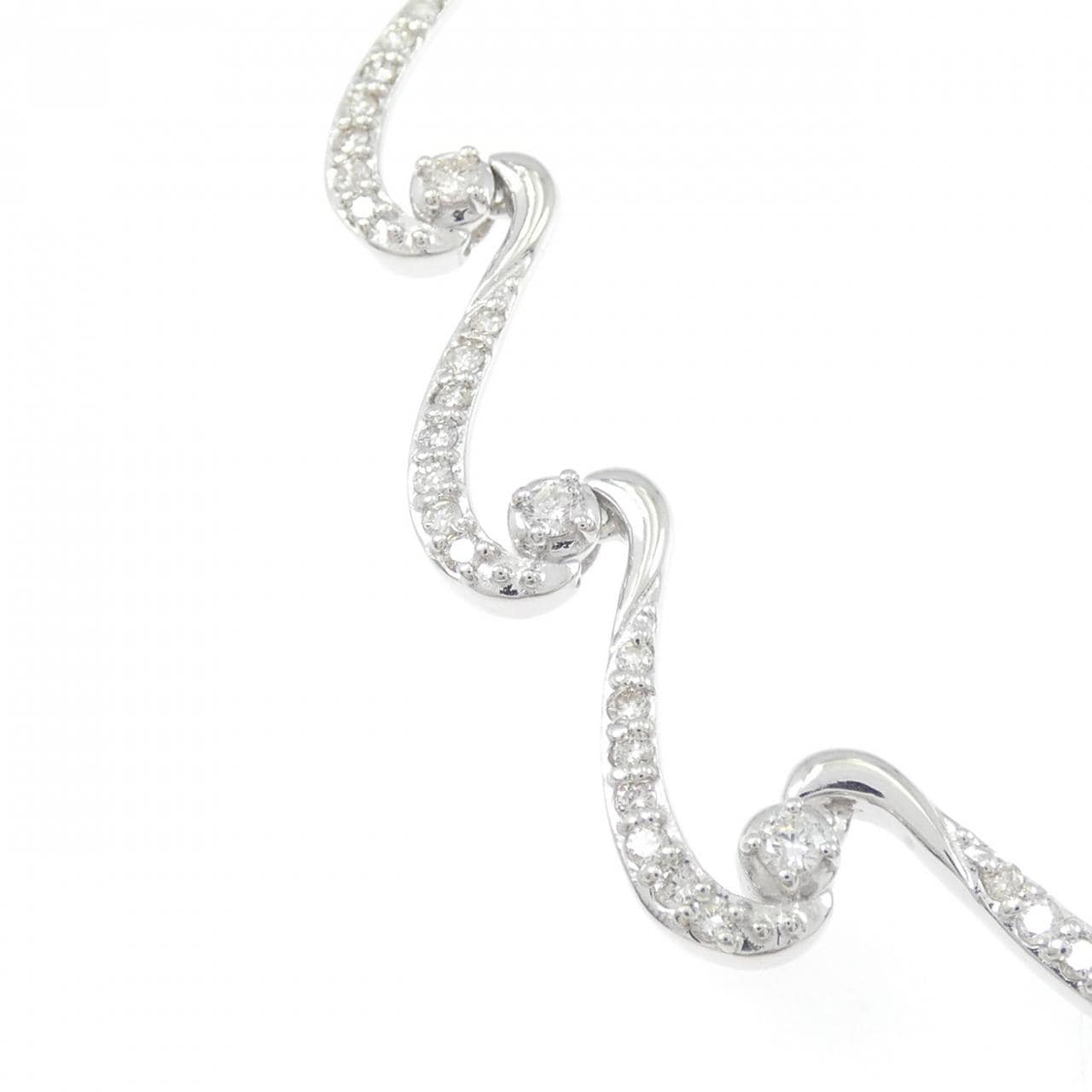 K18WG ダイヤモンド ネックレス 3.00CT