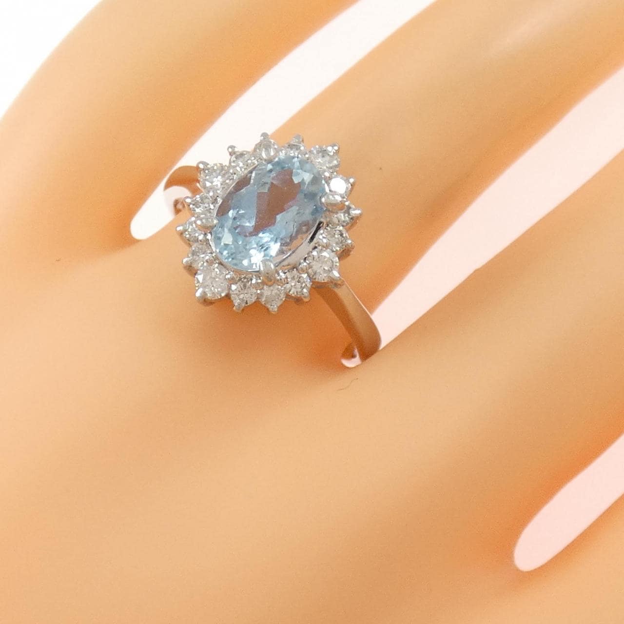PT900 アクアマリン リング 1.41CT