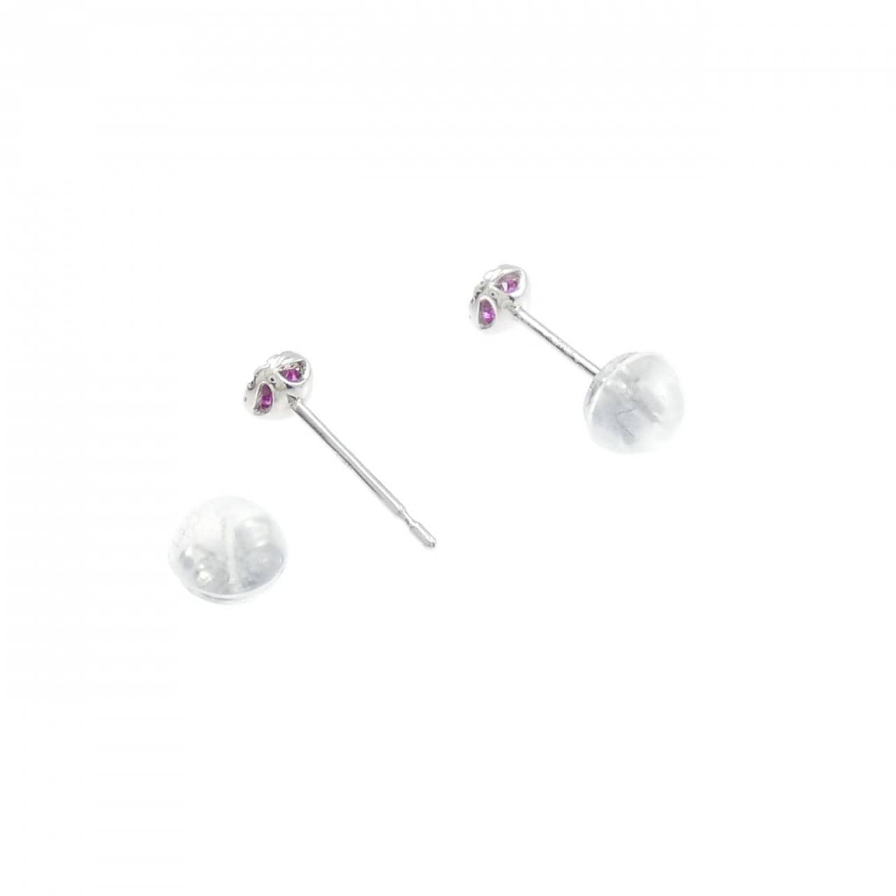 PT900 ルビー ピアス