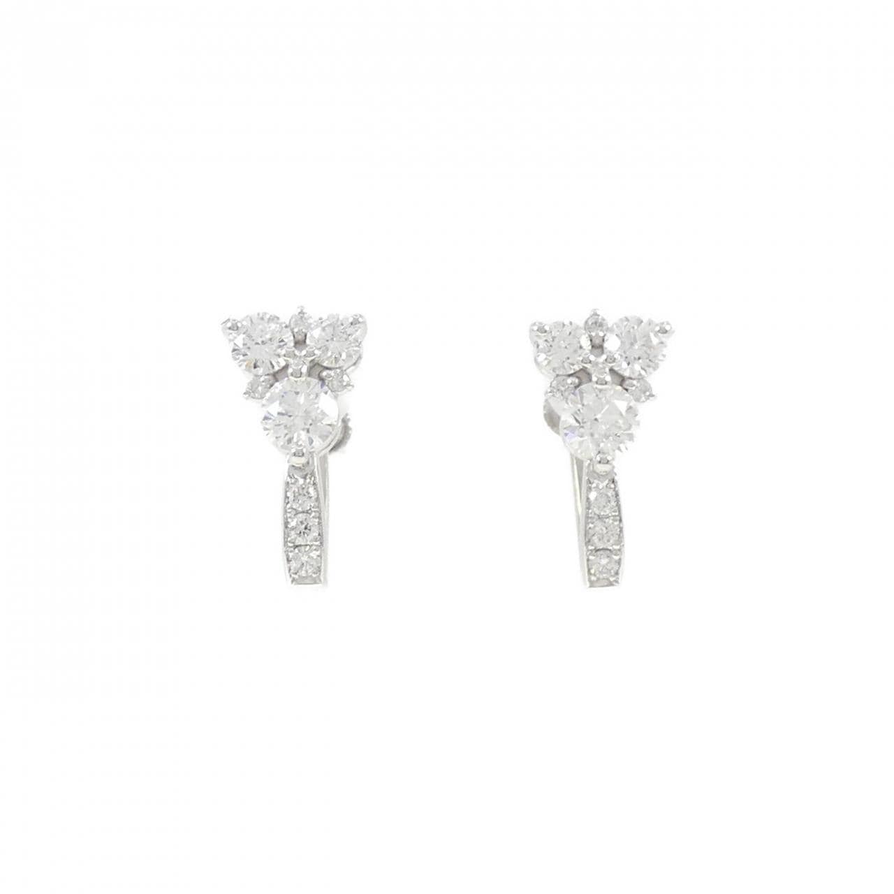 PT900 ダイヤモンド イヤリング 1.34CT