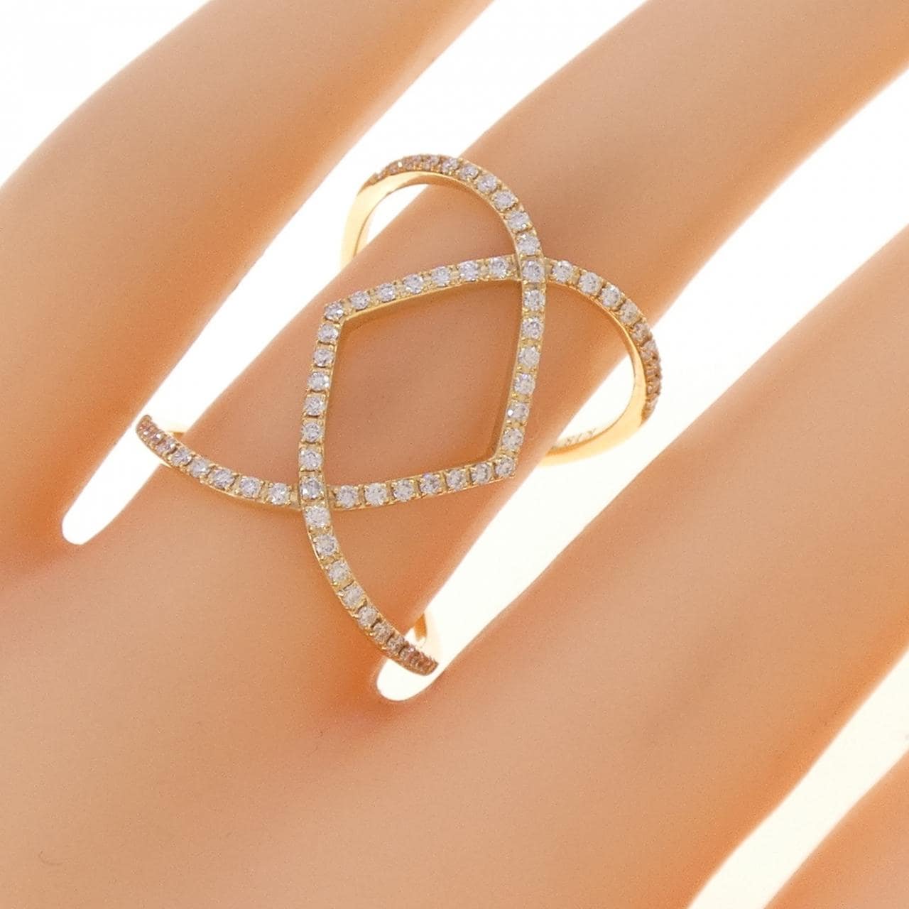 K18YG ダイヤモンド リング 0.33CT