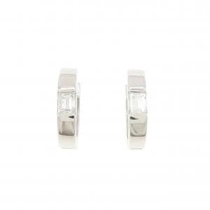 K18WG ダイヤモンド ピアス 0.347CT
