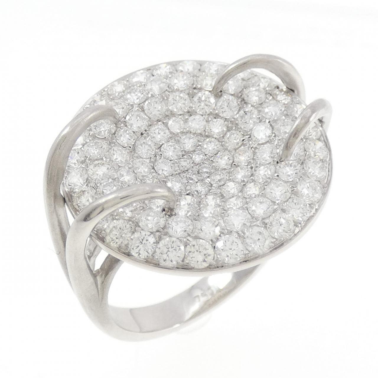 750WG パヴェ ダイヤモンド リング