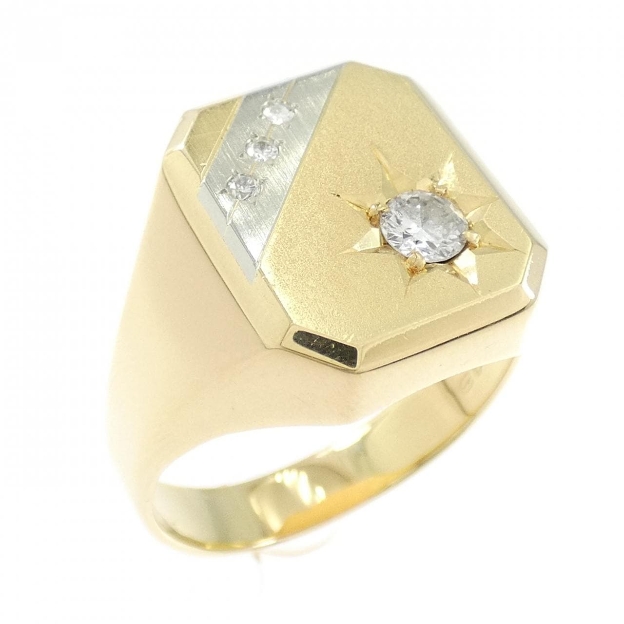 18KYG/18KWG ダイヤモンド リング 0.26CT