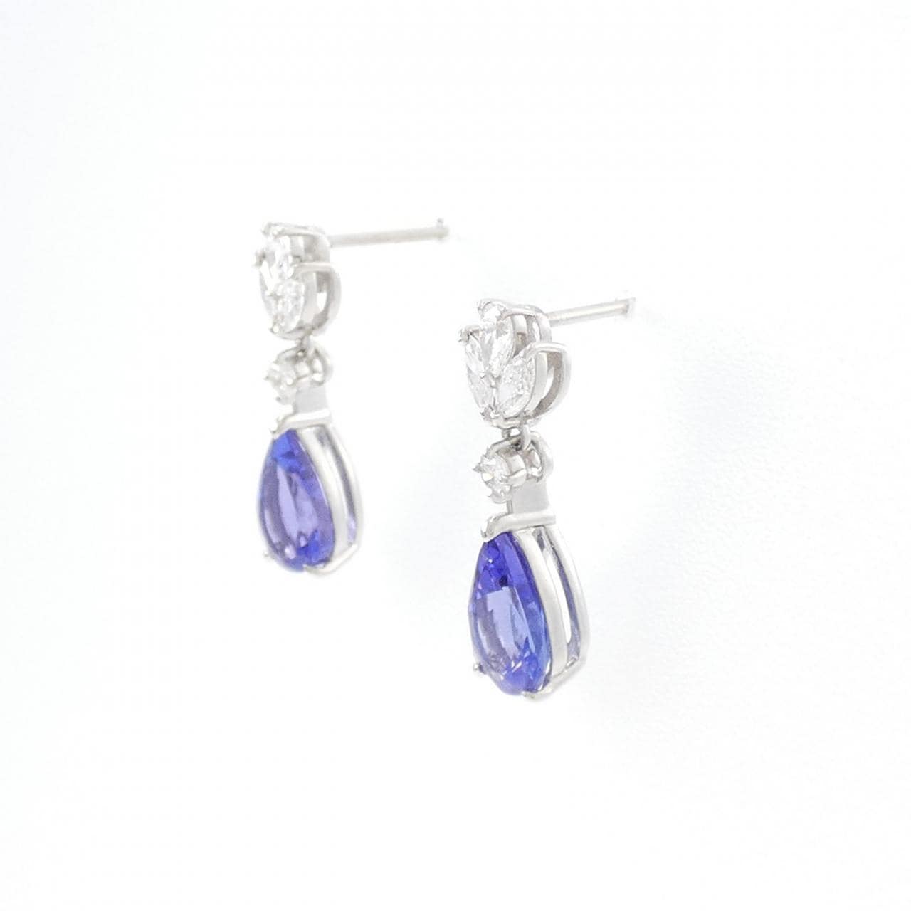 【新品】PT900 タンザナイト ピアス 1.73CT