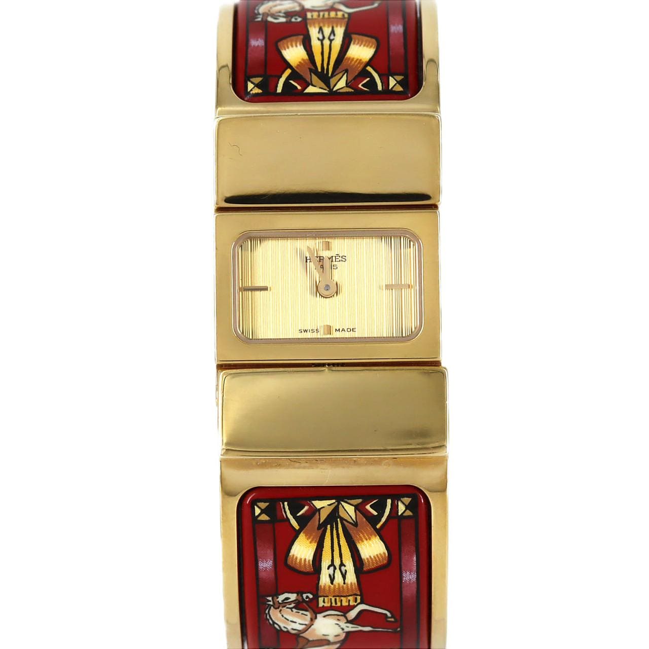 【ノーメンテナンス特価】エルメス ロケエナメル GP LO1.201 GP クォーツ