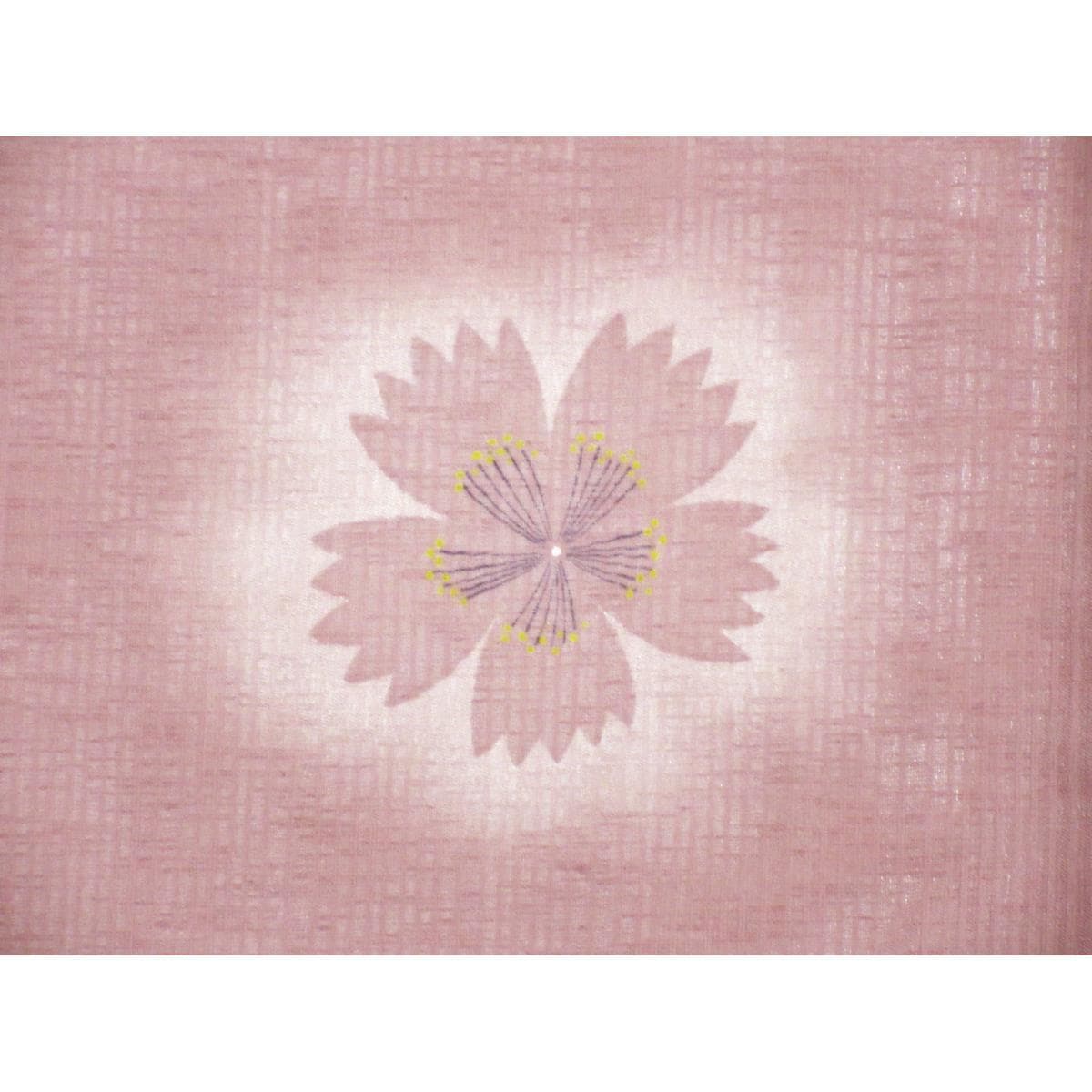 化繊　単衣　紗織小紋　身幅Ｌ寸