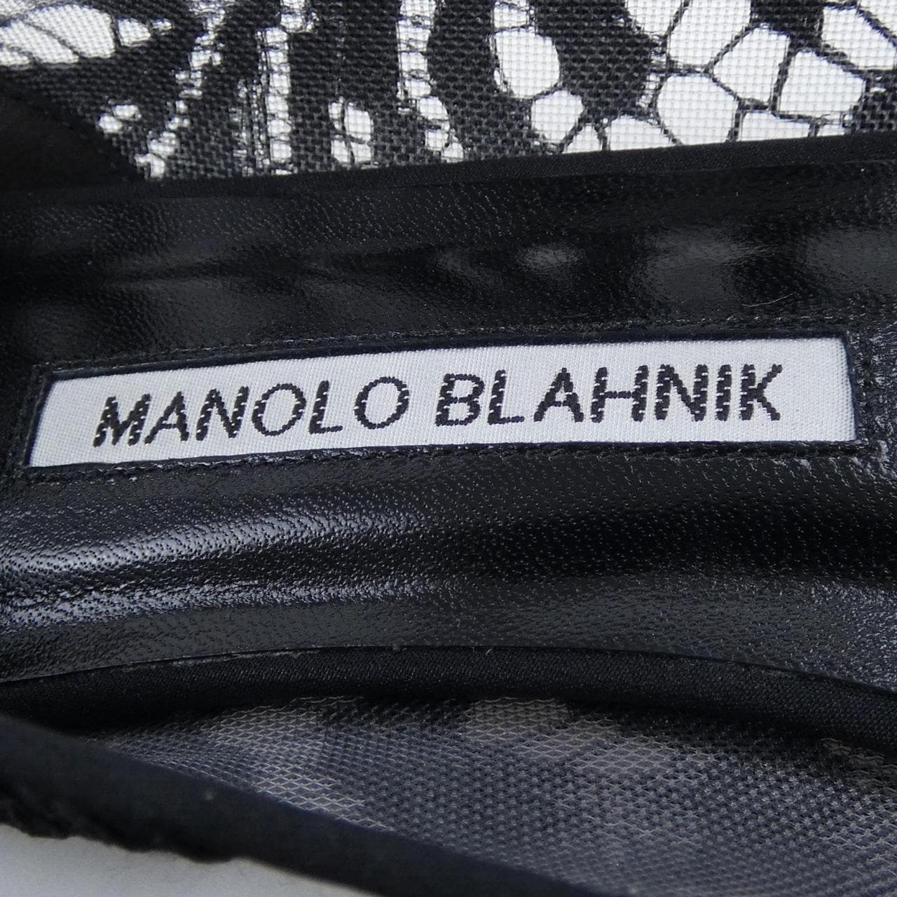 マノロブラニク MANOLO BLAHNIK HANGISIFLAT LACE ハンギシフラット レース フラットシューズ