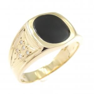 K18YG オニキス リング