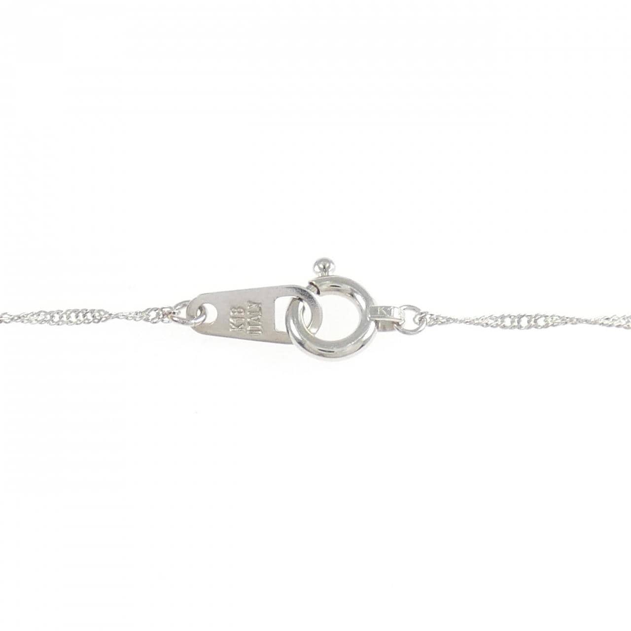 K18WG ダイヤモンド ネックレス 0.08CT