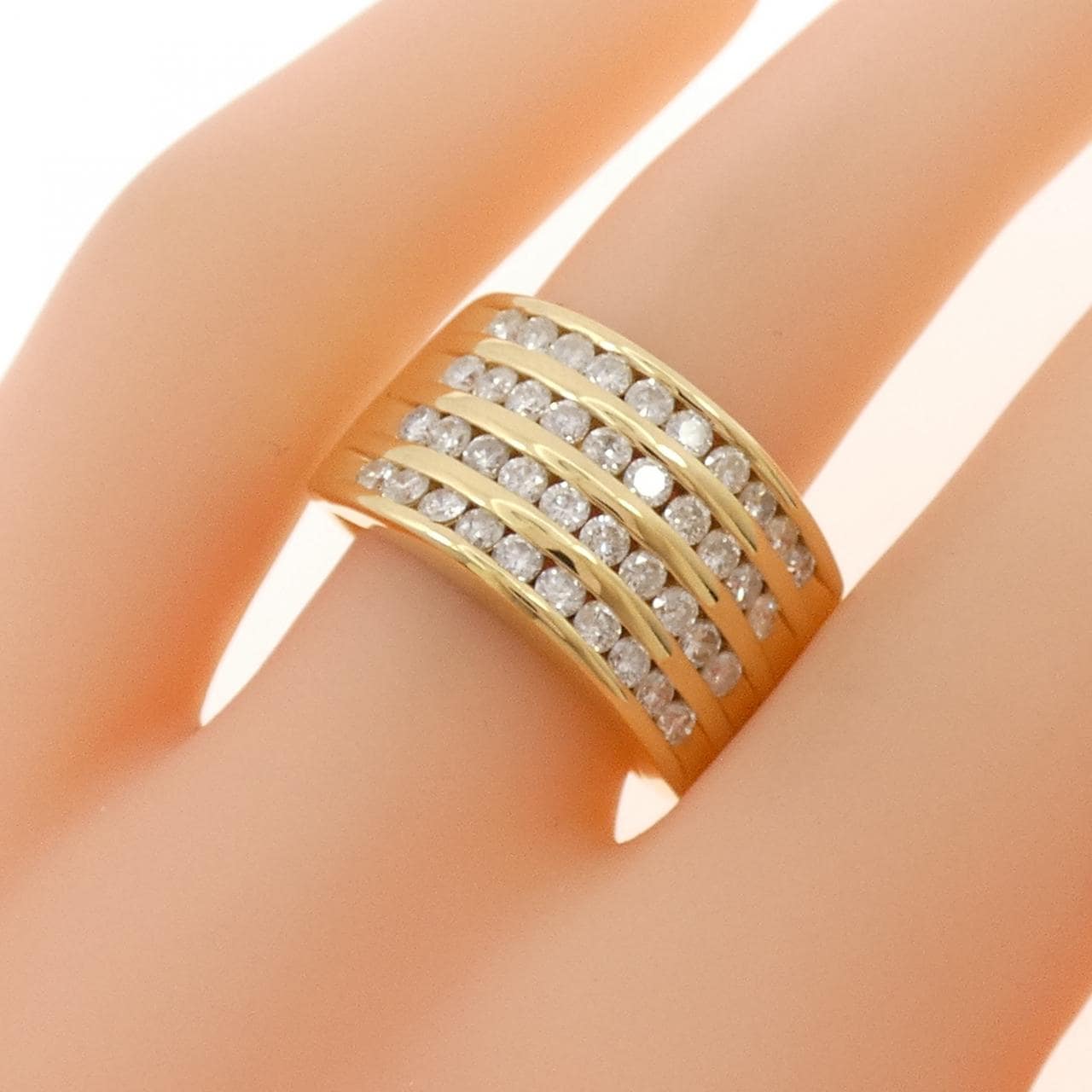 K18YG ダイヤモンド リング 1.04CT