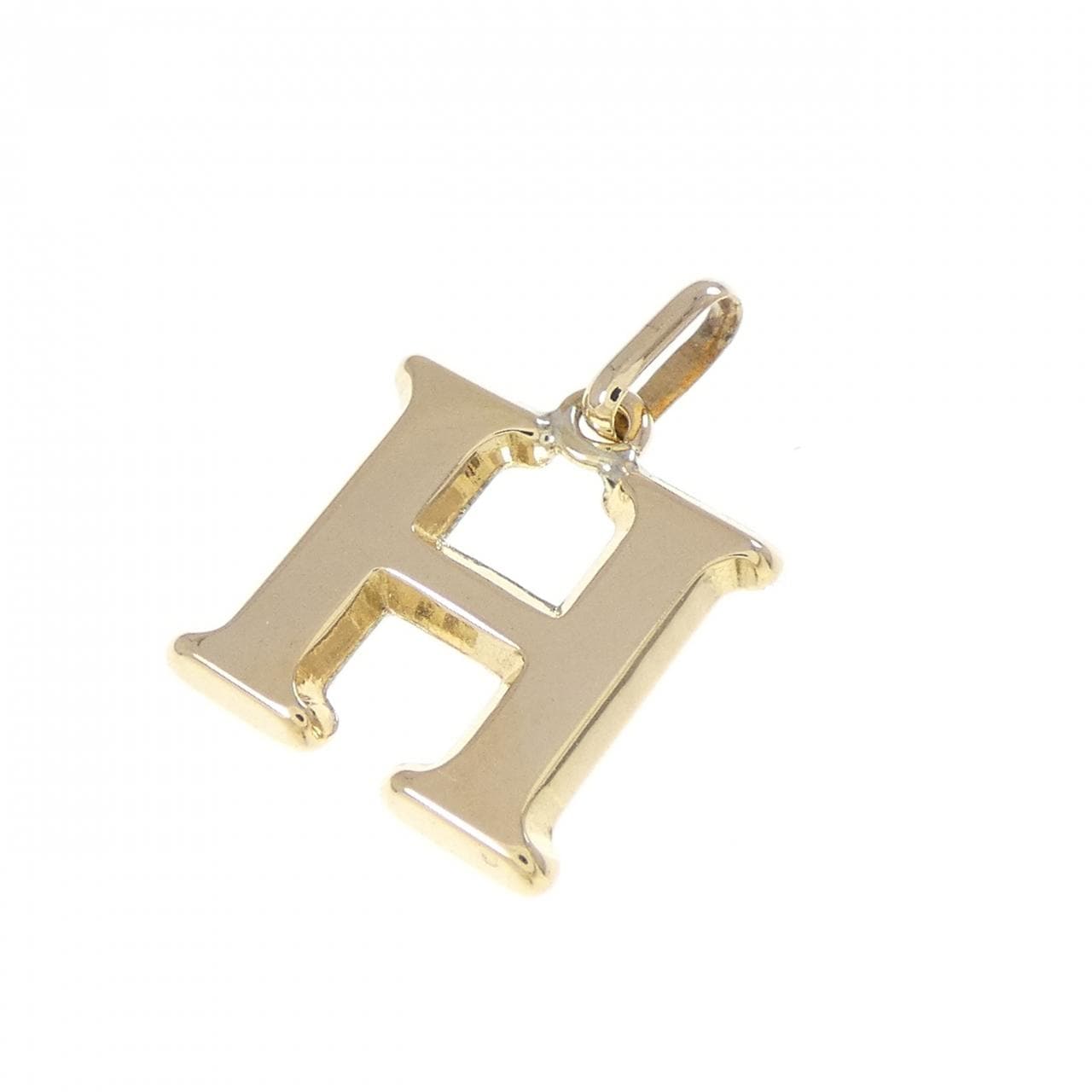 K18YG イニシャルH ペンダント