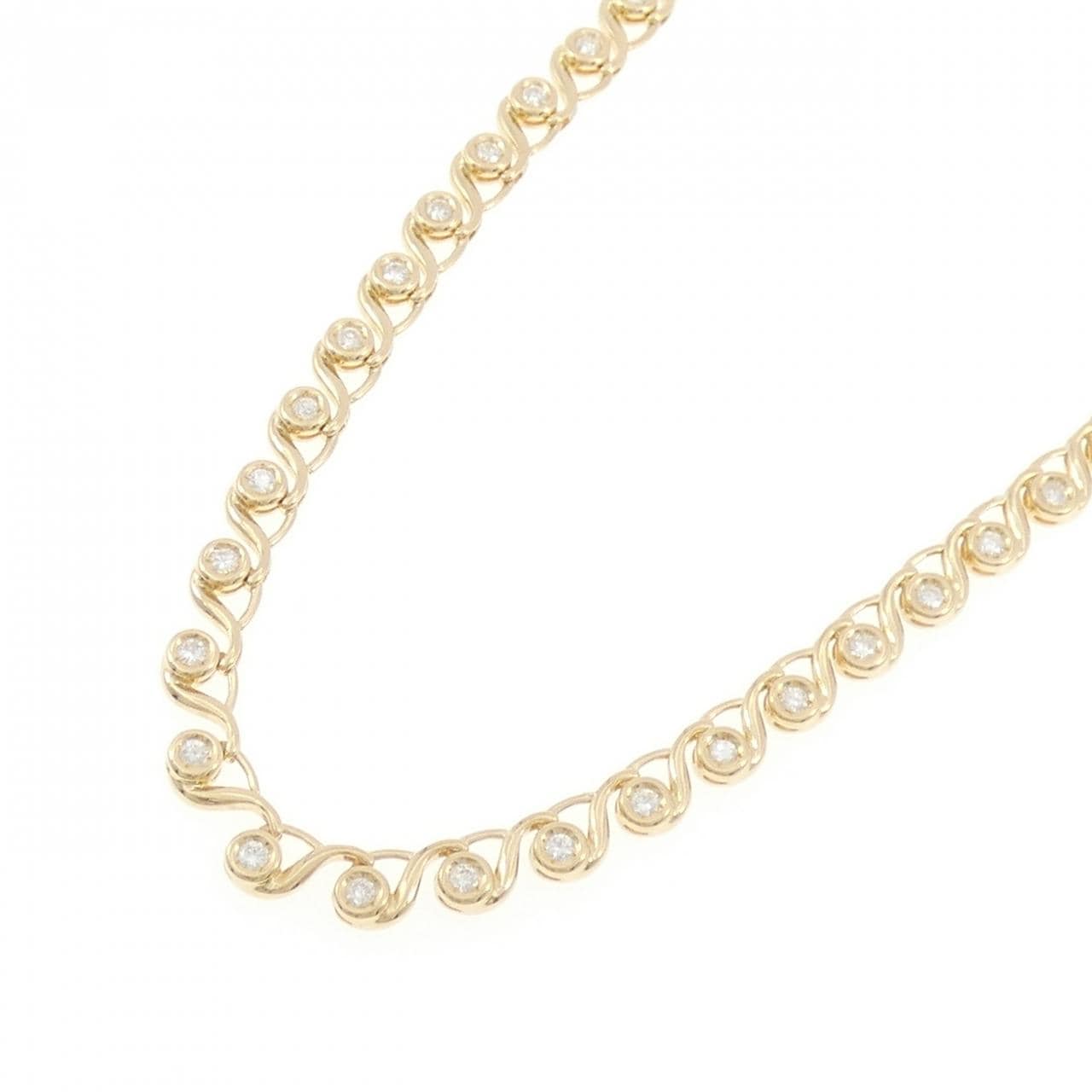 K18YG ダイヤモンド ネックレス 2.00CT