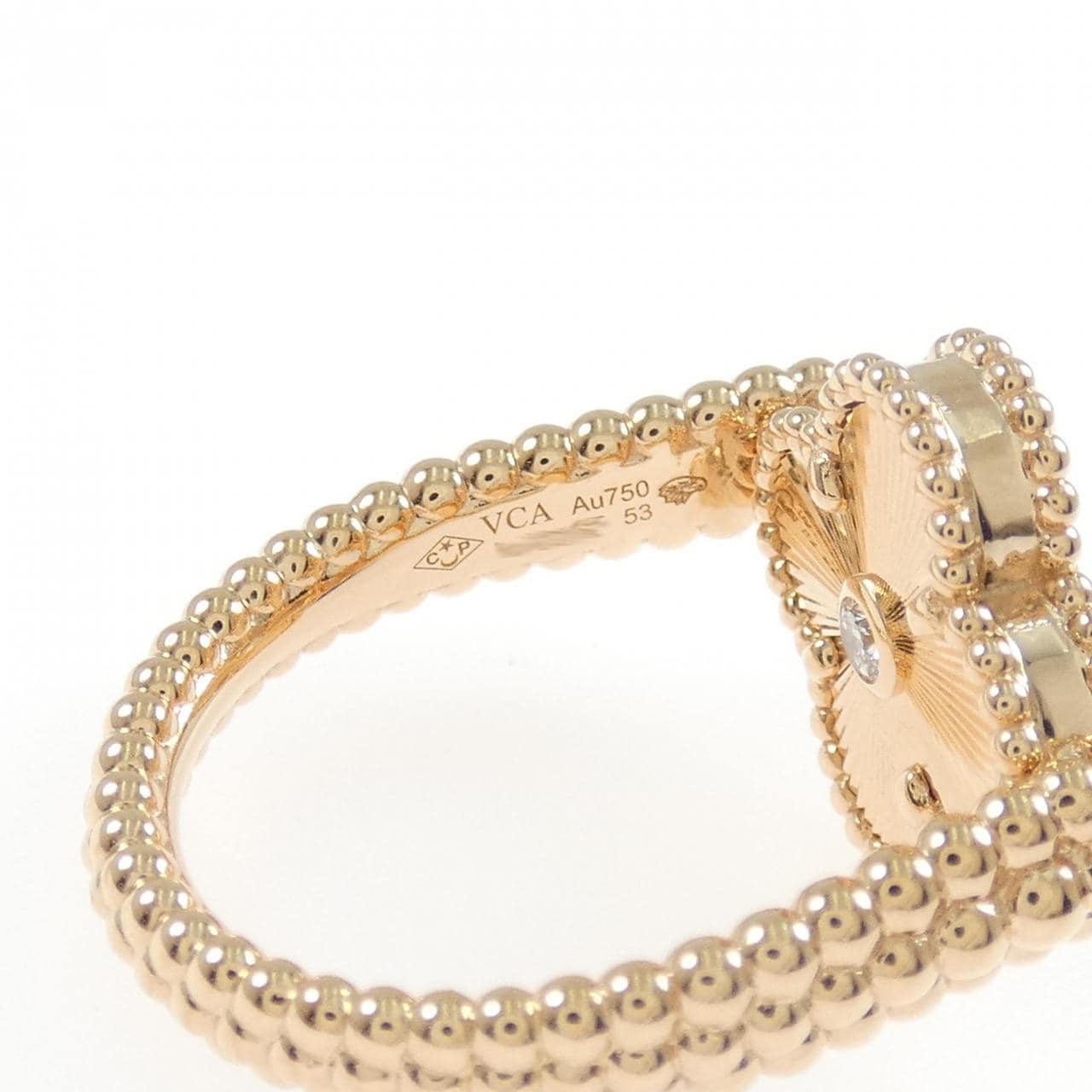 ヴァンクリーフ&アーペル ヴィンテージアルハンブラ リバーシブル リング