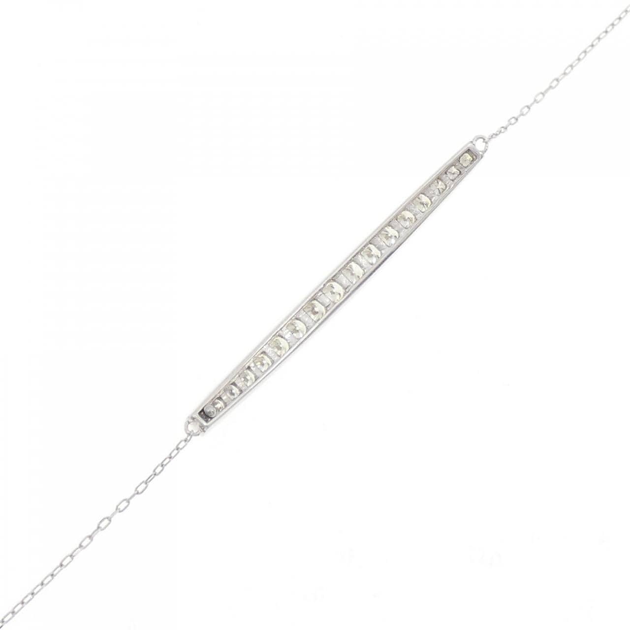 K18WG ダイヤモンド ブレスレット 0.50CT