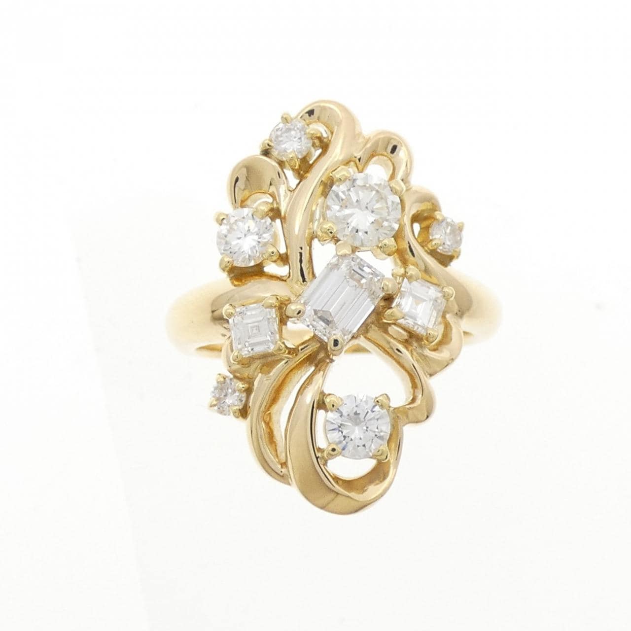 K18YG ダイヤモンド リング 1.26CT