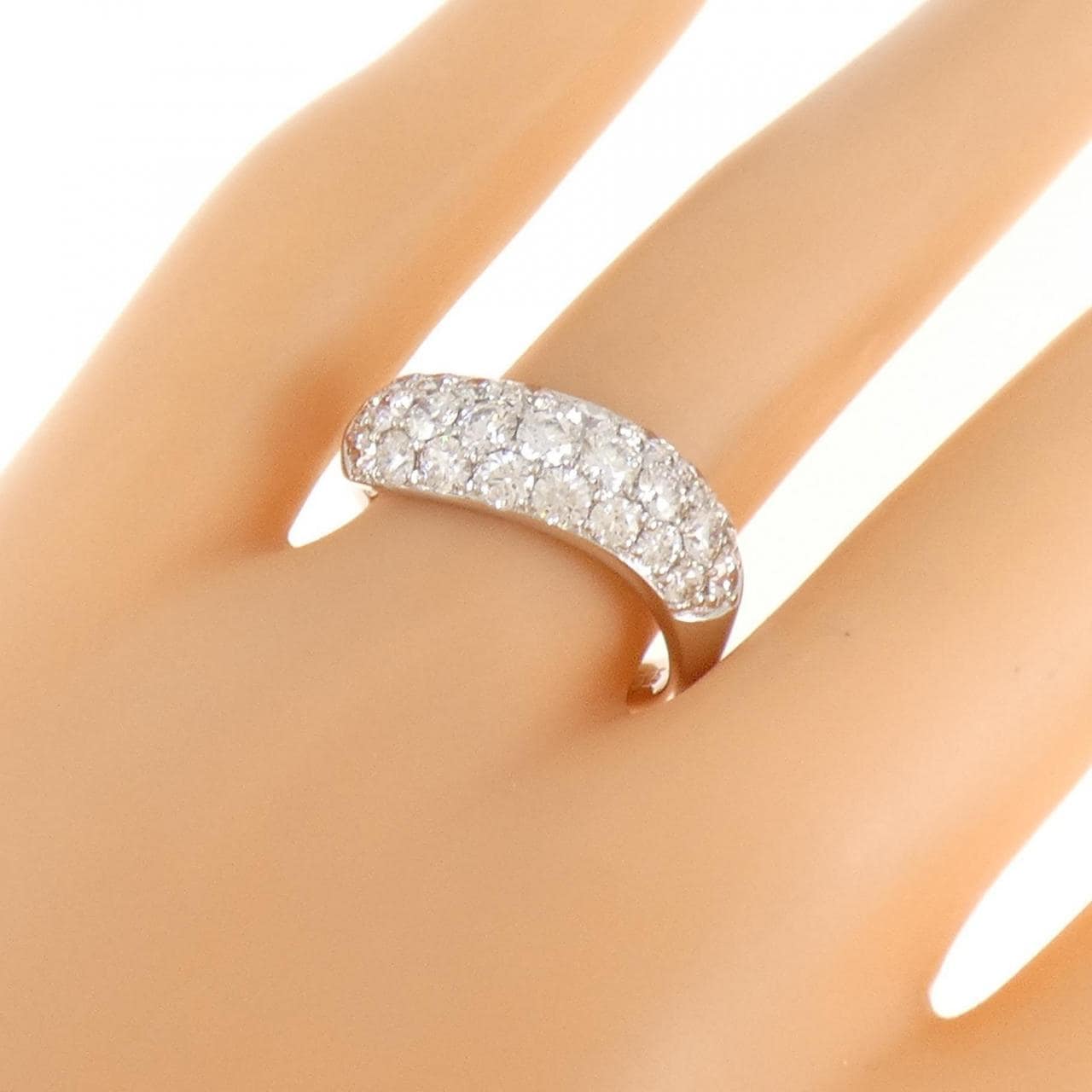 PT900 パヴェ ダイヤモンド リング 1.525CT