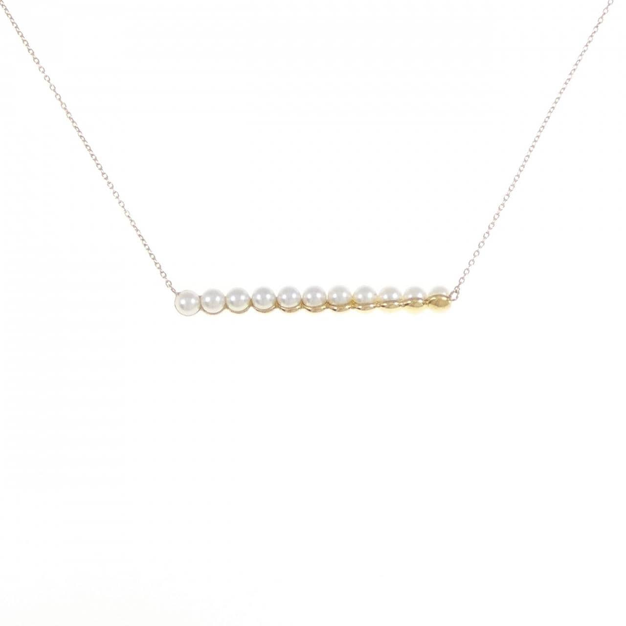 K18YG Akoya pearl necklace