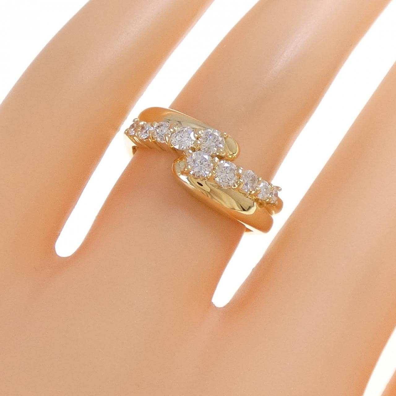 K18YG ダイヤモンド リング 0.52CT