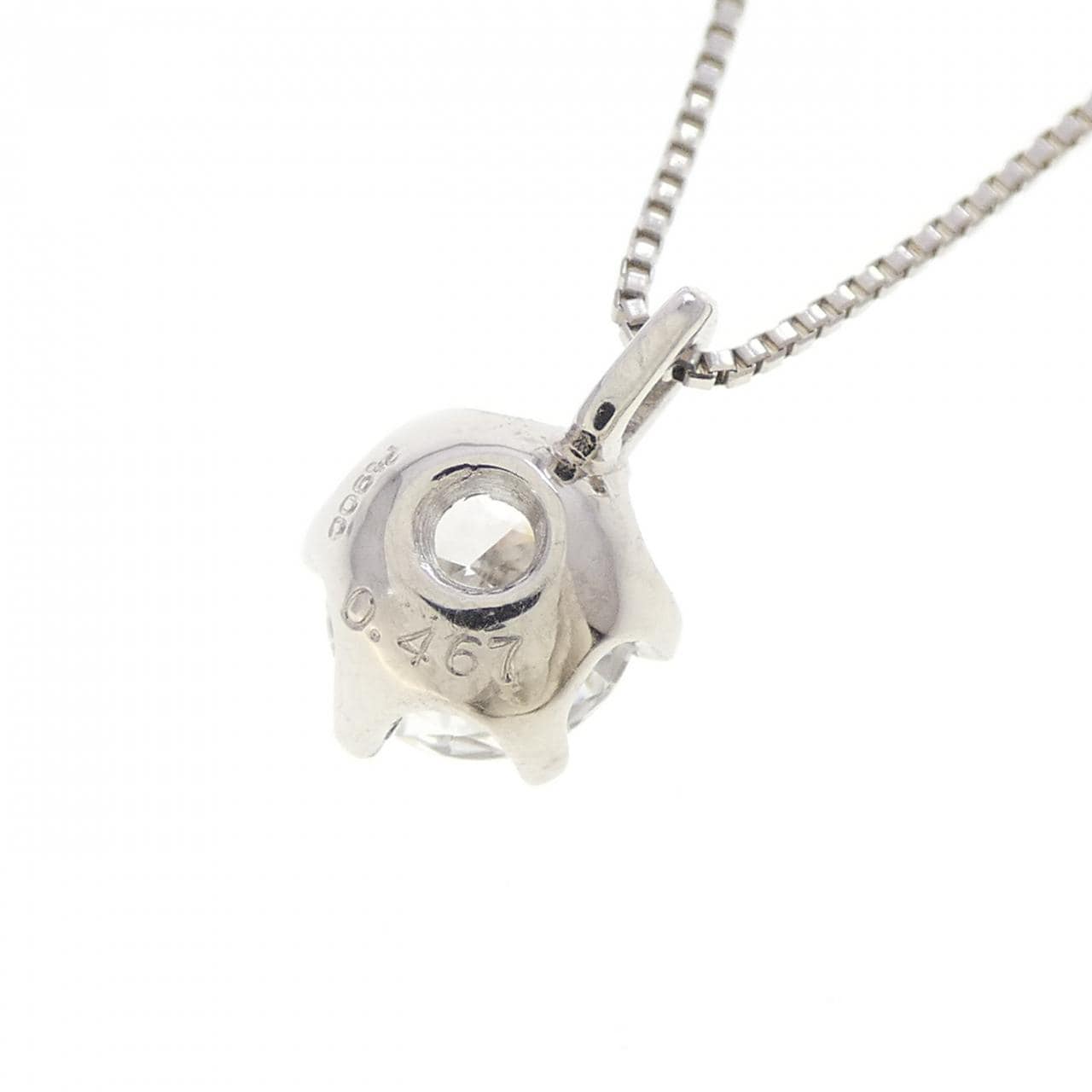 PT900/PT850 ダイヤモンド ネックレス 0.467CT F VVS2 VG